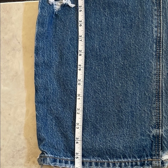 American Eagle Outfitters Blue Boyfriend Jeans with White Stripe - Picture 4 of 12